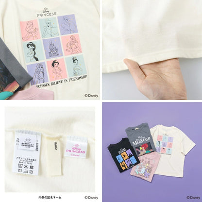 日本童裝 Branshes x Disney 公主印花上衣 100-150cm 女童款 夏季 TOPS