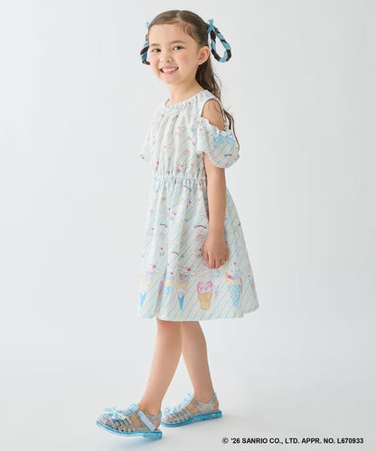 日本童裝 aF#a325 x Sanrio 夢幻連身裙 100-140cm 女童款 夏季 DRESSES