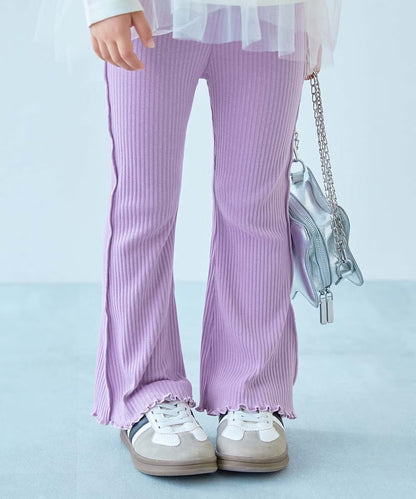 日本童裝 dev!rock 羅紋喇叭褲 100-160cm 女童款 秋季 PANTS