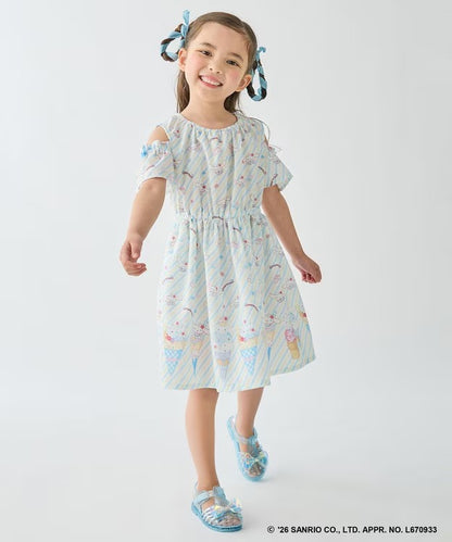 日本童裝 aF#a325 x Sanrio 夢幻連身裙 100-140cm 女童款 夏季 DRESSES