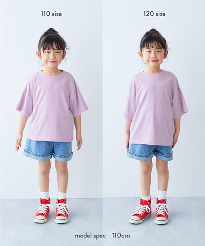 日本童裝 dev!rock 吸汗速乾 接觸冷感涼感 印花上衣 100-160cm 女童款 夏季 TOPS