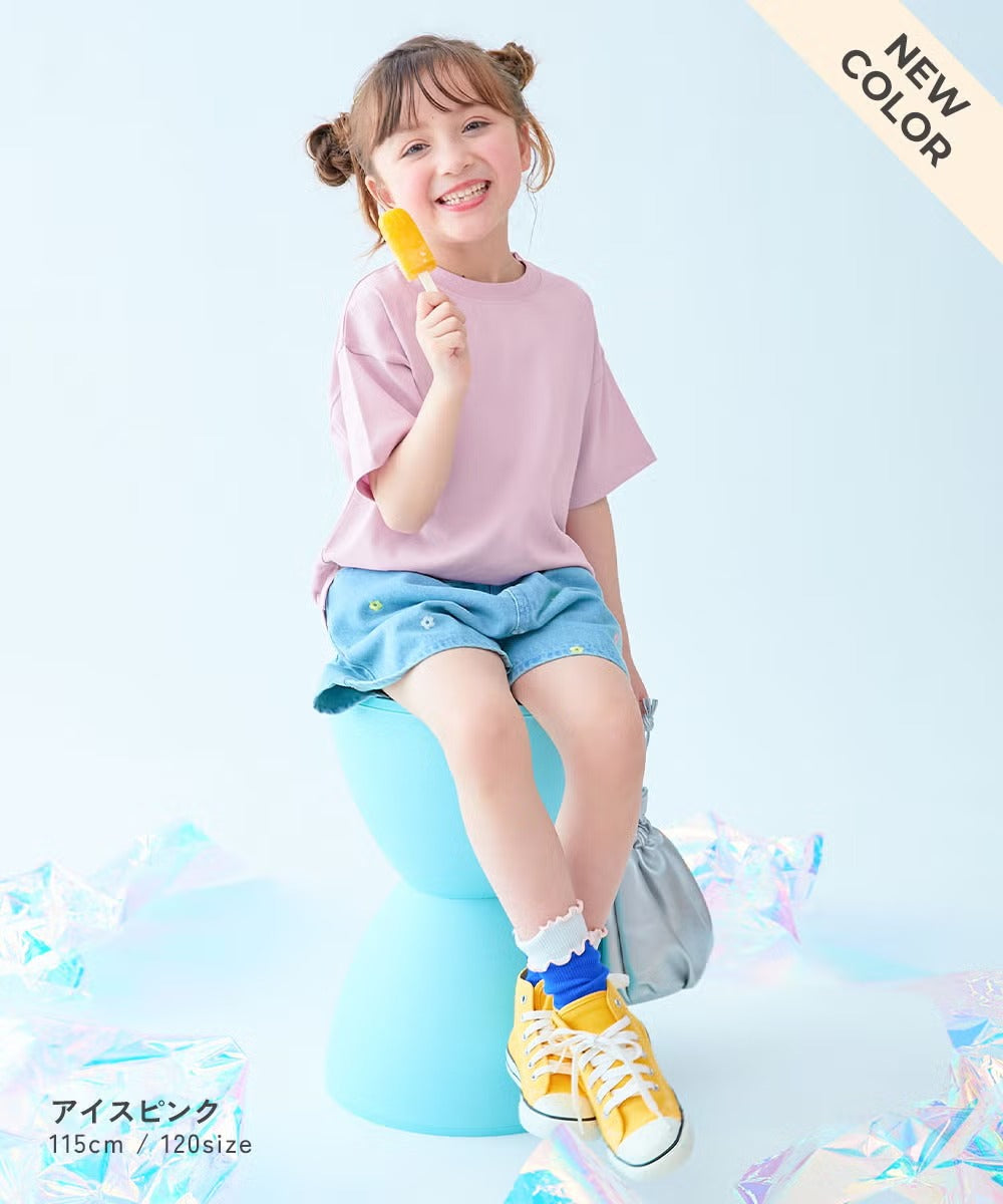 日本童裝 dev!rock 吸汗速乾 接觸冷感 淨色上衣 90-160cm 男童款/女童款 夏季 TOPS
