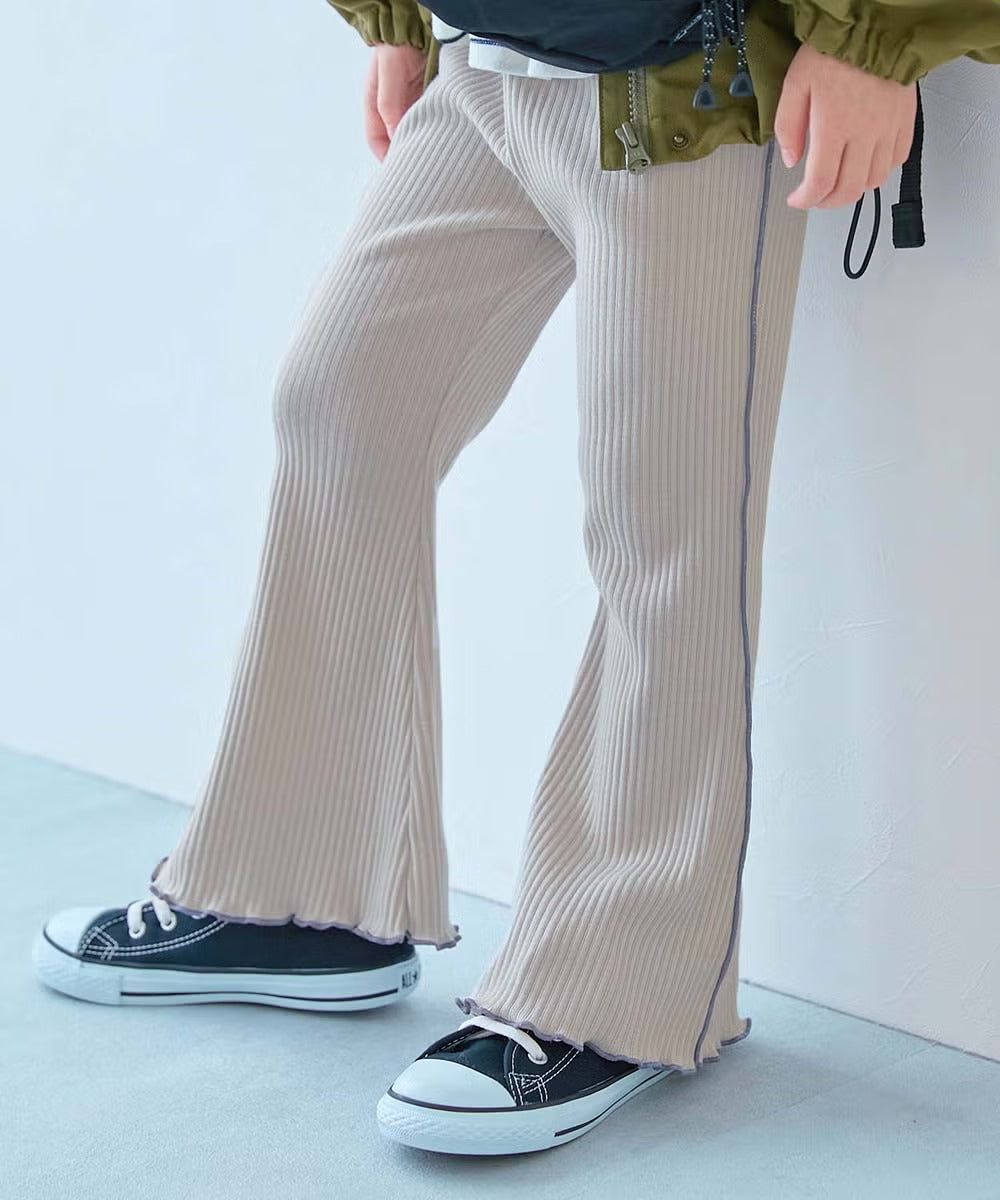 日本童裝 dev!rock 羅紋喇叭褲 100-160cm 女童款 秋季 PANTS