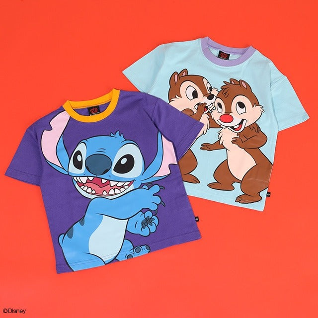 Japanese BDL x Disney parent-child print tops (80-150cm) for boys and girls (summer TOPS) 