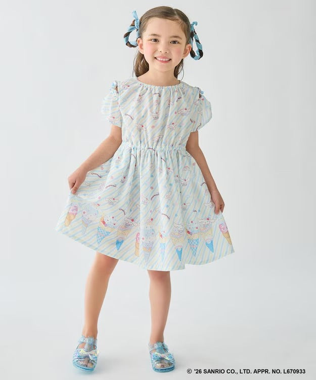日本童裝 aF#a325 x Sanrio 夢幻連身裙 100-140cm 女童款 夏季 DRESSES
