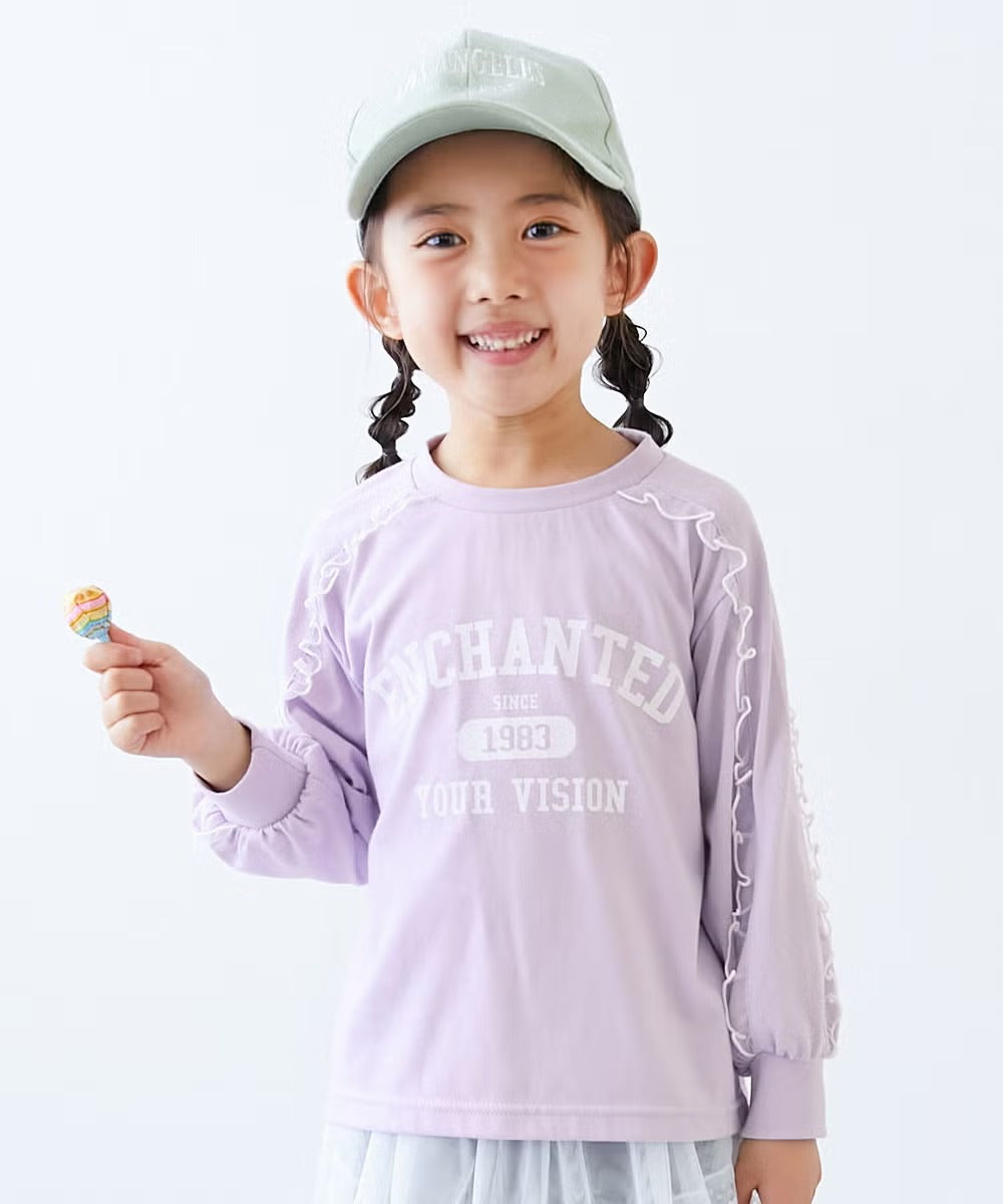 日本童裝 dev!rock 可愛肩袖上衣 100-160cm 女童款 秋季 TOPS