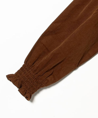 日本童裝 B:MING by BEAMS 燈芯絨皺褶連身裙 100-140cm 女童款 秋冬季 DRESSES