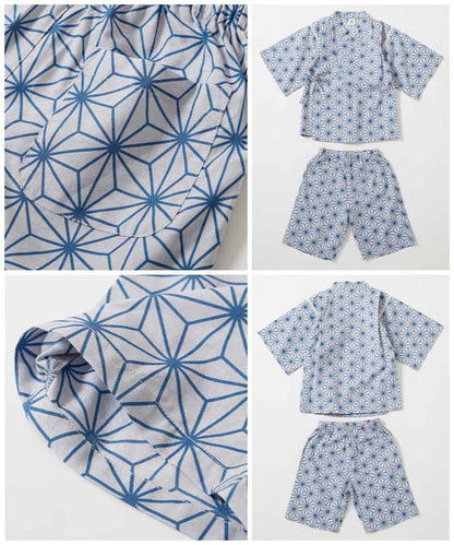 日本童裝 dev!rock 日本甚平 日本和服 90-160cm 男童款 夏季 TOPS PANTS 日本夏祭慶典特輯
