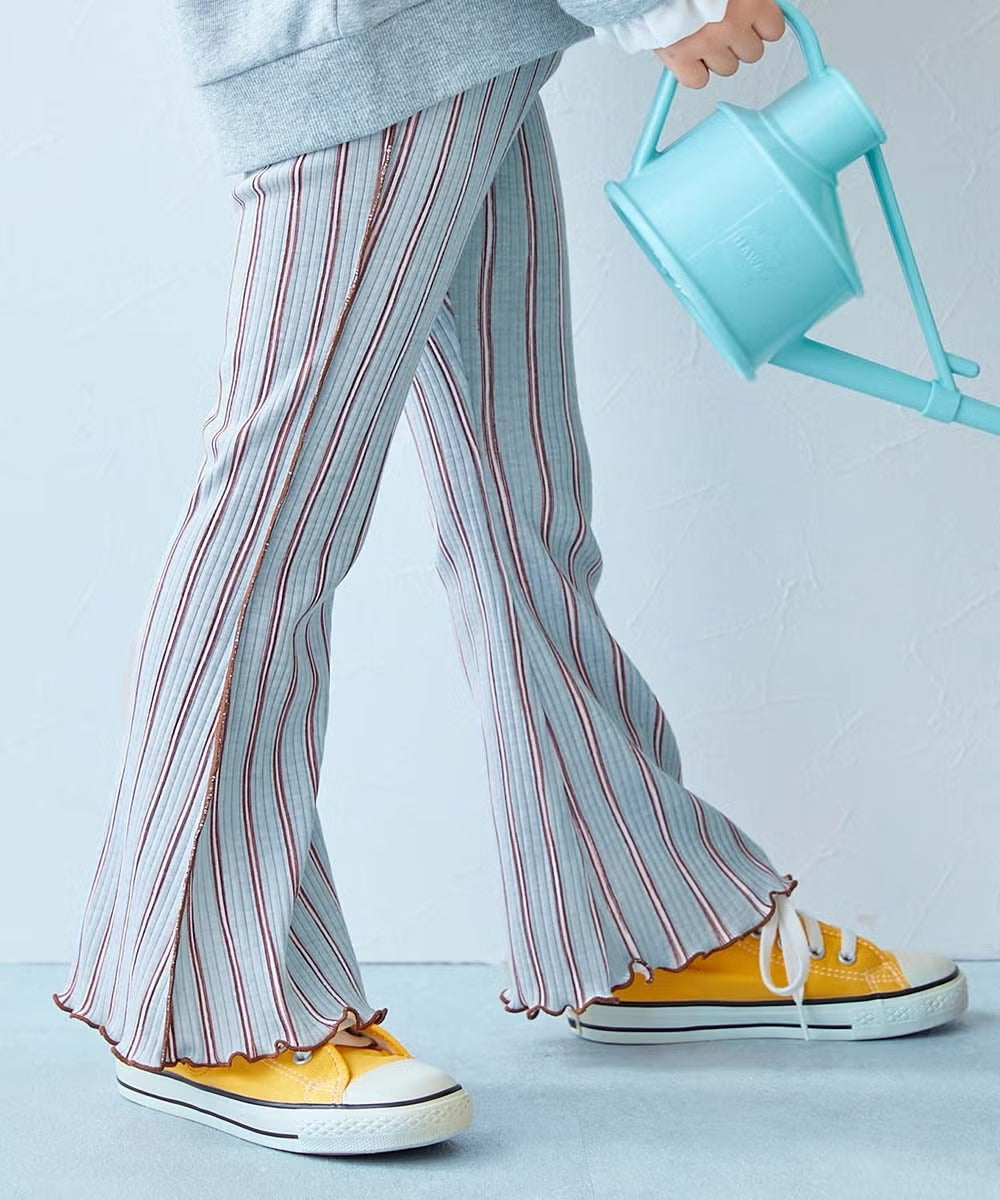 日本童裝 dev!rock 羅紋喇叭褲 100-160cm 女童款 秋季 PANTS