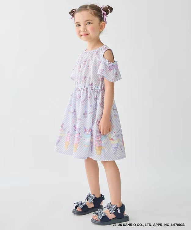 日本童裝 aF#a325 x Sanrio 夢幻連身裙 100-140cm 女童款 夏季 DRESSES