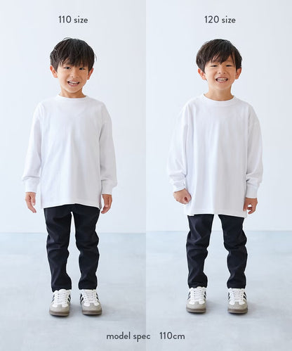 日本童裝 dev!rock 寬鬆版型羅紋袖長袖上衣 80-160cm 男童款/女童款 冬季 TOPS