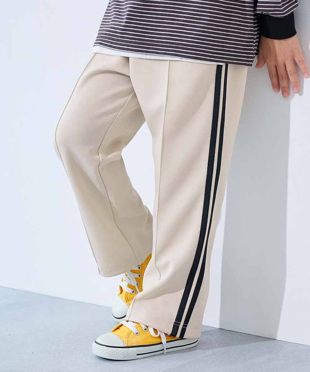 日本童裝 dev!rock 側邊條紋寬腿運動褲 100-160cm 男童款/女童款 秋季 PANTS
