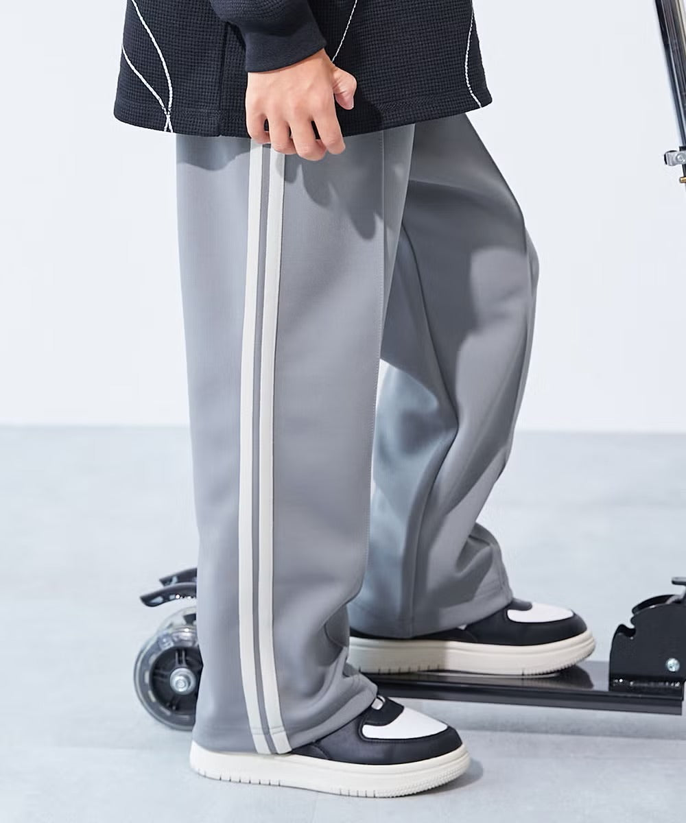 日本童裝 dev!rock 側邊條紋寬腿運動褲 100-160cm 男童款/女童款 秋季 PANTS