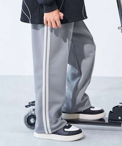 日本童裝 dev!rock 側邊條紋寬腿運動褲 100-160cm 男童款/女童款 秋季 PANTS