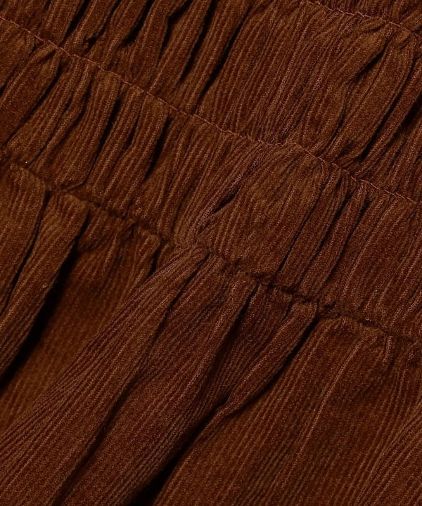 日本童裝 B:MING by BEAMS 燈芯絨皺褶連身裙 100-140cm 女童款 秋冬季 DRESSES