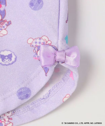 日本童裝 aF#a325 x Sanrio 接觸冷感 蝴蝶結七分褲 100-130cm 女童款 夏季 PANTS