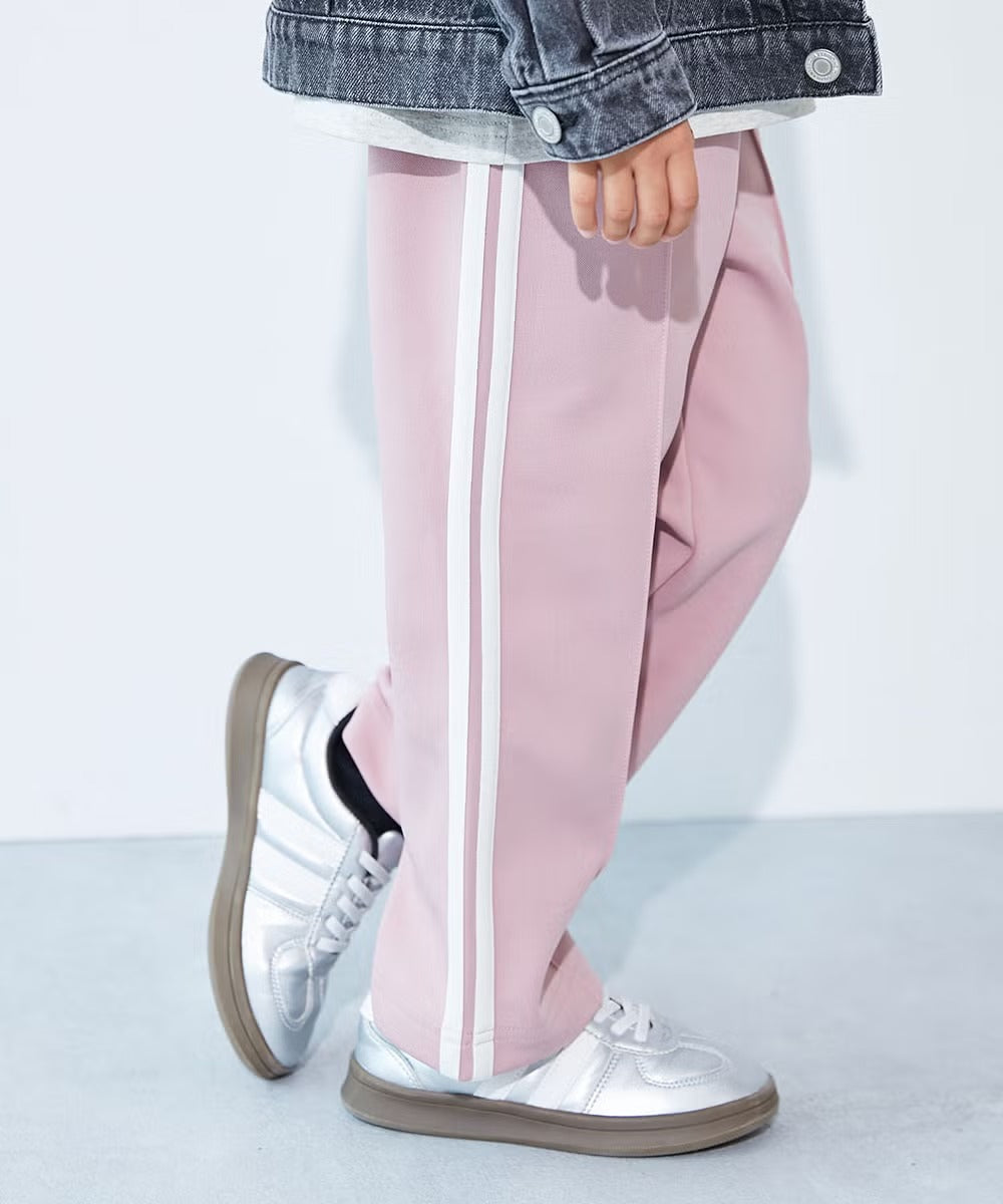 日本童裝 dev!rock 側邊條紋寬腿運動褲 100-160cm 男童款/女童款 秋季 PANTS