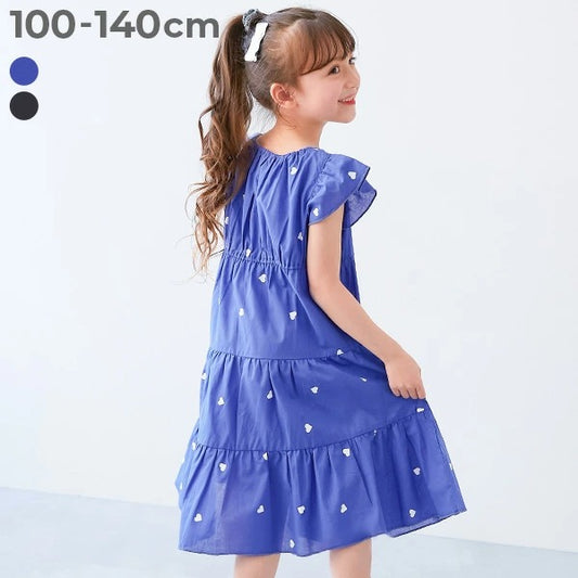 日本童裝 dev!rock 愛心印花無袖連身裙 100-140cm 女童款 夏季 DRESSES