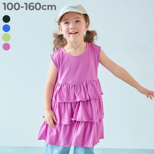 日本童裝 dev!rock 背心層疊上衣/連身裙 100-160cm 女童款 TOPS DRESSES 夏季