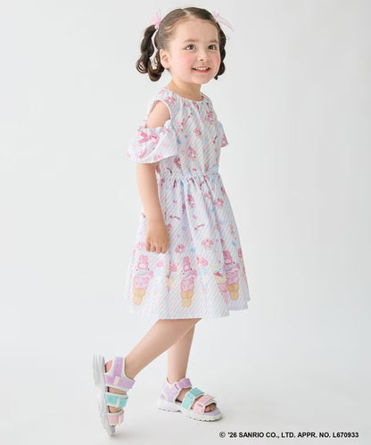 日本童裝 aF#a325 x Sanrio 夢幻連身裙 100-140cm 女童款 夏季 DRESSES