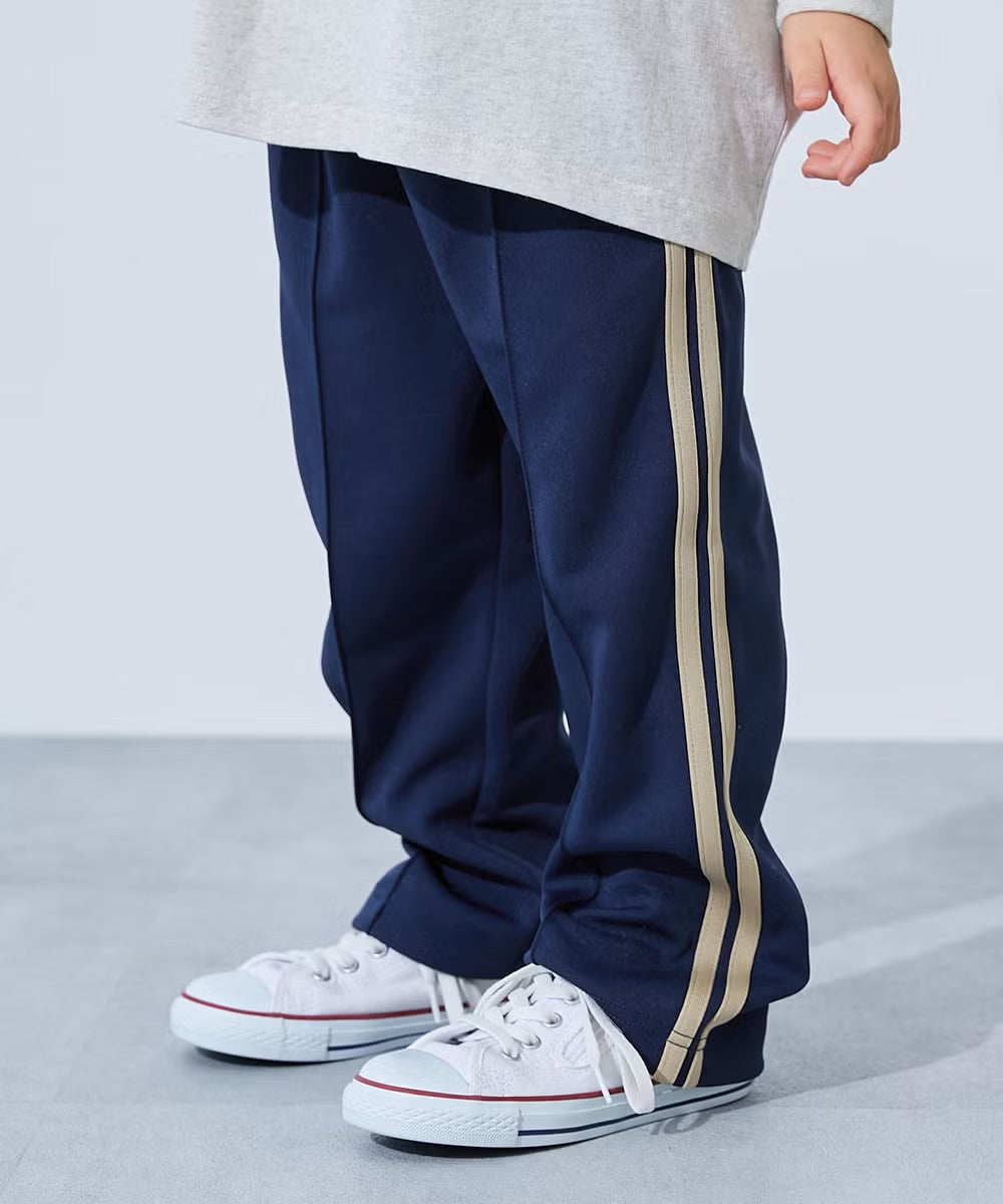 日本童裝 dev!rock 側邊條紋寬腿運動褲 100-160cm 男童款/女童款 秋季 PANTS