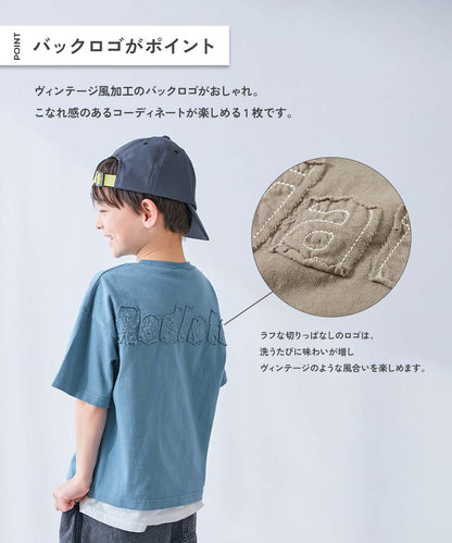 日本童裝 dev!rock 復古風短袖上衣 100-160cm 男童款/女童款 TOPS 夏季