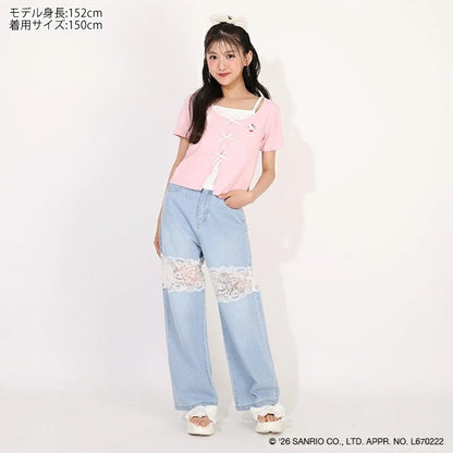 日本童裝 BDL x Sanrio 吊帶疊穿式上衣 120-160cm 女童款 夏季 TOPS