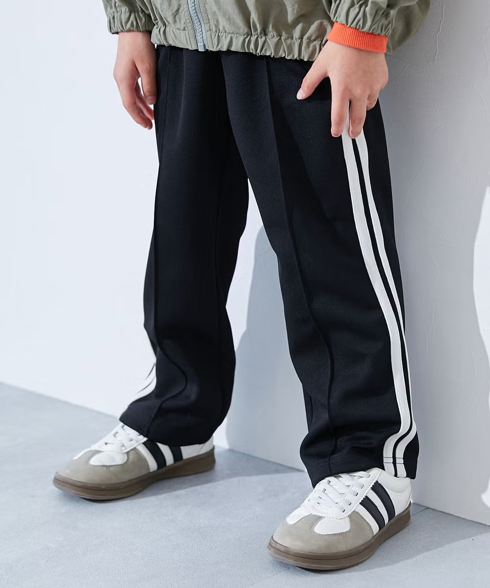 日本童裝 dev!rock 側邊條紋寬腿運動褲 100-160cm 男童款/女童款 秋季 PANTS