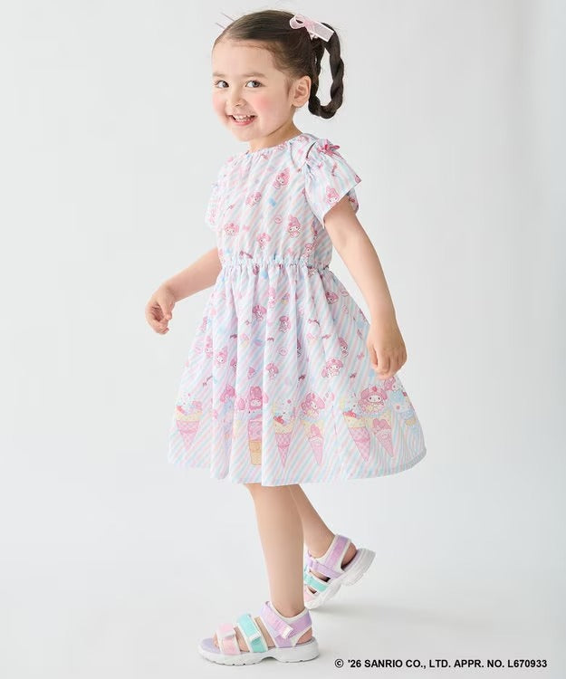 日本童裝 aF#a325 x Sanrio 夢幻連身裙 100-140cm 女童款 夏季 DRESSES
