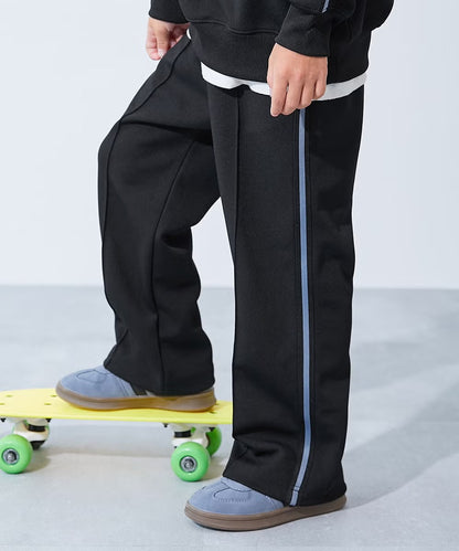 日本童裝 dev!rock 側邊條紋寬腿運動褲 100-160cm 男童款/女童款 秋季 PANTS