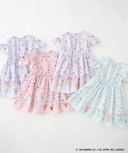 日本童裝 aF#a325 x Sanrio 夢幻連身裙 100-140cm 女童款 夏季 DRESSES