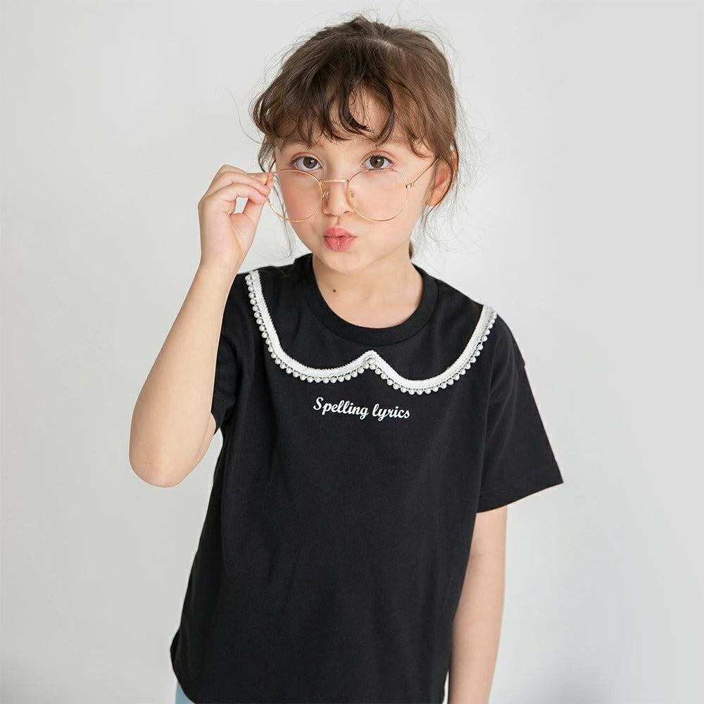日本童裝 Branshes 印花短袖上衣 80-150cm 女童款 夏季 TOPS