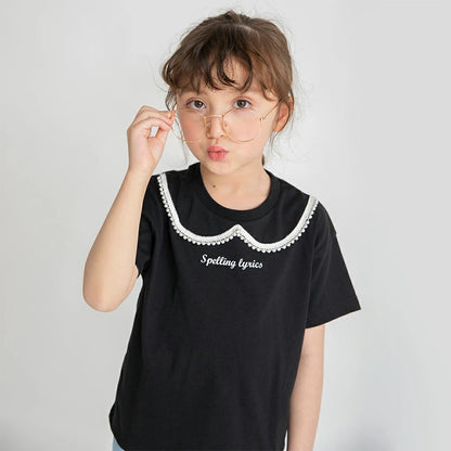 日本童裝 Branshes 印花短袖上衣 80-150cm 女童款 夏季 TOPS