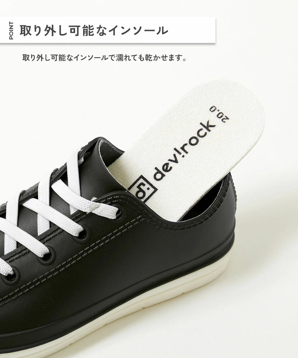 日本直送 dev!rock 低筒雨鞋 18-23cm 鞋系列 其他品牌 下雨天系列