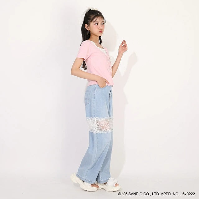 日本童裝 BDL x Sanrio 吊帶疊穿式上衣 120-160cm 女童款 夏季 TOPS