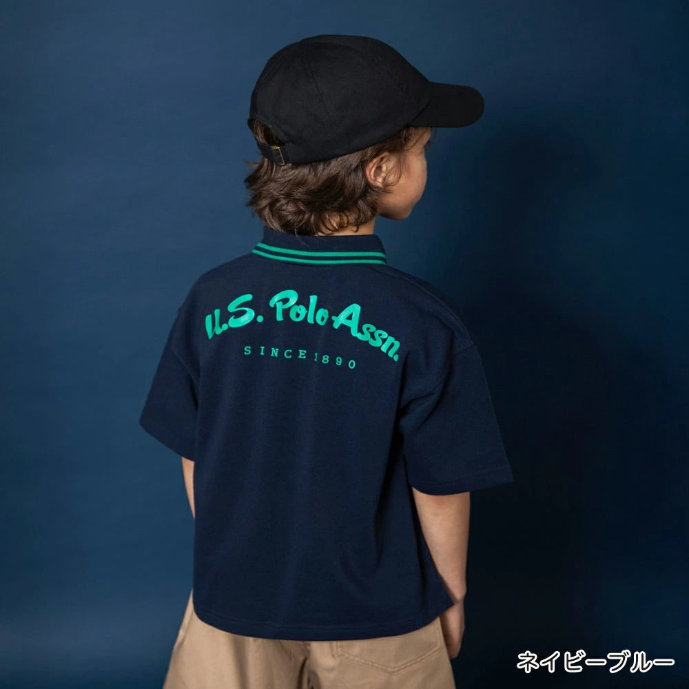 日本童裝 Branshes 【U.S. POLO ASSN.】珠地短袖polo上衣 90-150cm 男童款 夏季 TOPS