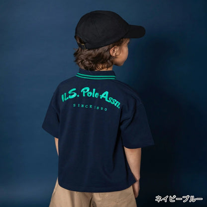 日本童裝 Branshes 【U.S. POLO ASSN.】珠地短袖polo上衣 90-150cm 男童款 夏季 TOPS