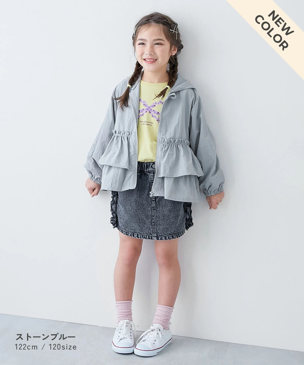 Japanese children's clothing dev!rock waterproof series stand collar thin jacket 100-160cm boys/girls spring and summer outerwear