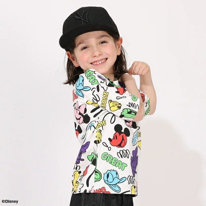 Japanese BDL x Disney parent-child print tops (80-150cm) for boys and girls (summer TOPS) 