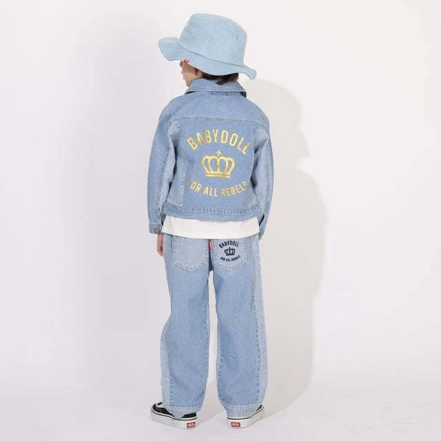 Japanese BDL x Disney parent-child print tops (80-150cm) for boys and girls (summer TOPS) 