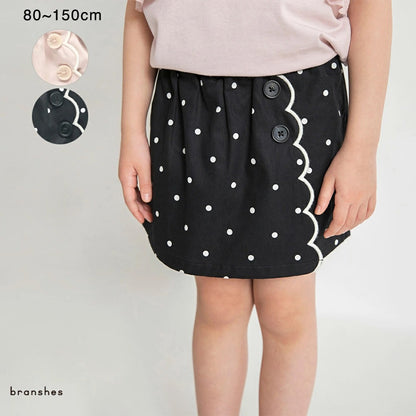 日本童裝 Branshes 荷葉邊裙褲 80-150cm 女童款 夏季 PANTS