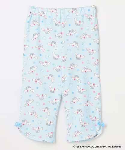 日本童裝 aF#a325 x Sanrio 接觸冷感 蝴蝶結七分褲 100-130cm 女童款 夏季 PANTS