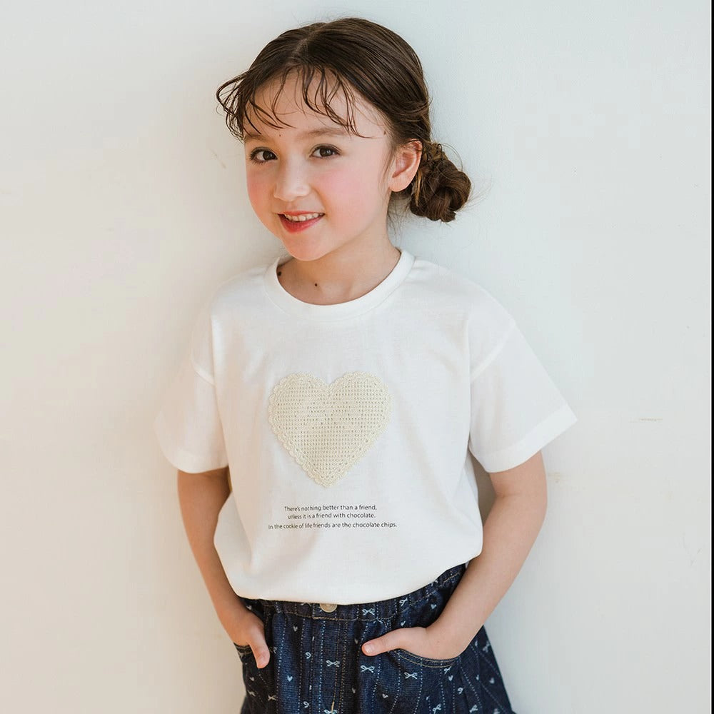 日本童裝 Branshes 印花短袖上衣 80-150cm 女童款 夏季 TOPS