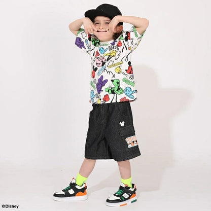 Japanese BDL x Disney parent-child print tops (80-150cm) for boys and girls (summer TOPS) 