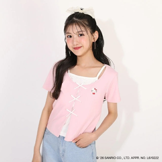 日本童裝 BDL x Sanrio 吊帶疊穿式上衣 120-160cm 女童款 夏季 TOPS