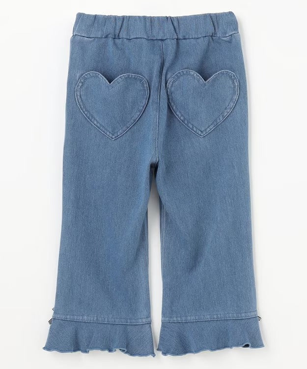 日本童裝 aF#a325 接觸冷感 花邊七分褲 90-140cm 女童款 夏季 PANTS