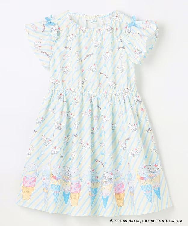 日本童裝 aF#a325 x Sanrio 夢幻連身裙 100-140cm 女童款 夏季 DRESSES