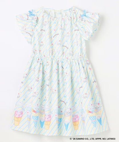日本童裝 aF#a325 x Sanrio 夢幻連身裙 100-140cm 女童款 夏季 DRESSES
