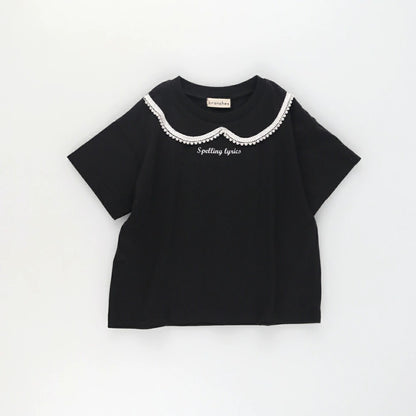 日本童裝 Branshes 印花短袖上衣 80-150cm 女童款 夏季 TOPS