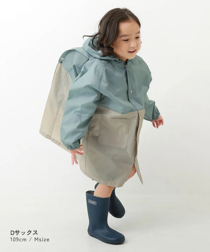 日本直送 dev!rock 雨衣 可收納書包 80-160cm 下雨天系列